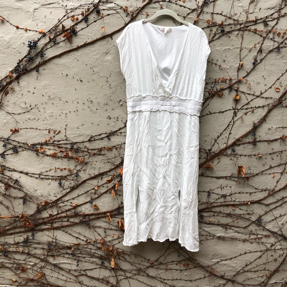 Wayf Midi White Dress